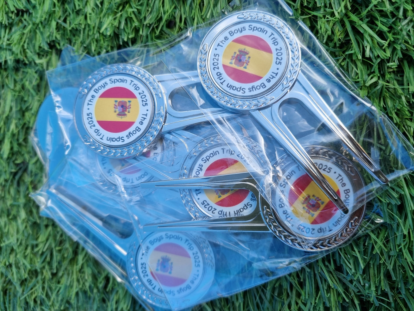 Pitch Repair Tool With Magnetic Personalised Insert Golf Ball Coin Marker