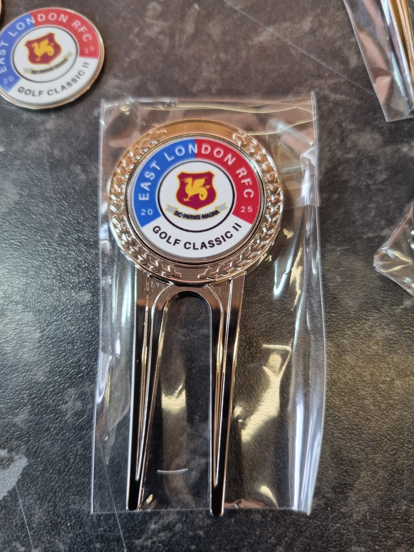 Pitch Repair Tool With Magnetic Personalised Insert Golf Ball Coin Marker