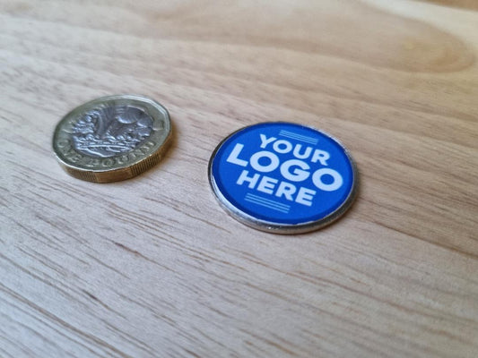 Custom Personalised Metal Golf Ball Marker - just add your design!