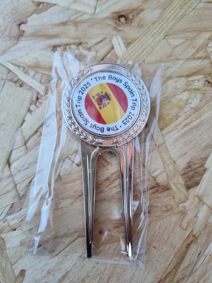 Pitch Repair Tool With Magnetic Custom Insert Golf Ball Marker