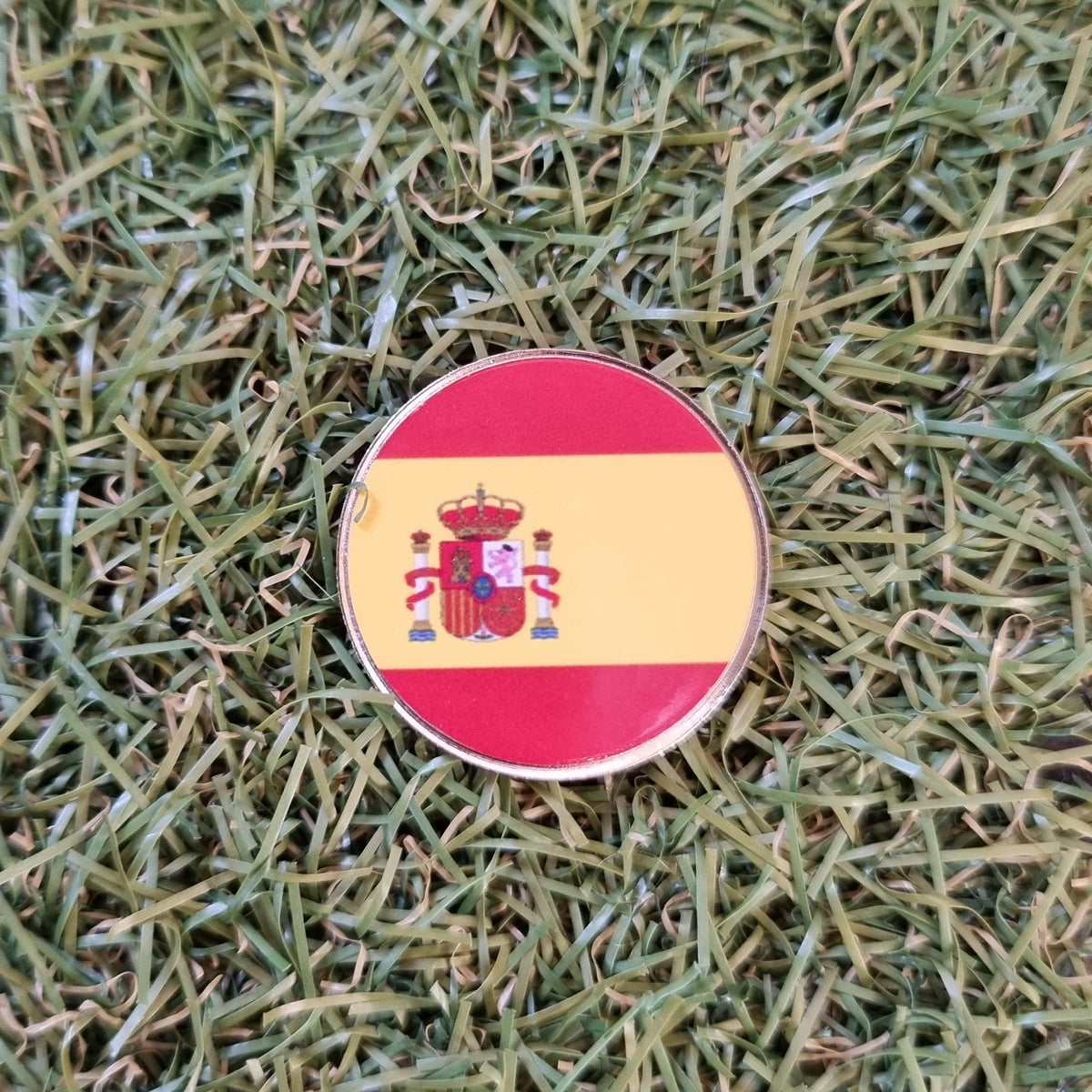 Personalised Country World Flag Golf Ball Coin Markers - Any Flag, Any Design! Golfing Gift