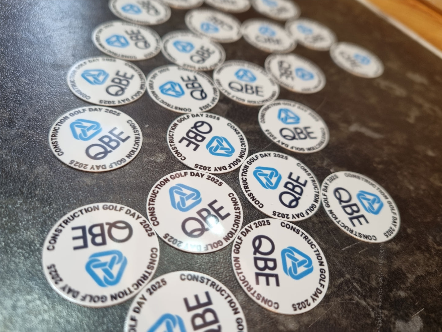 Custom Personalised Metal Golf Ball Coin Marker - just add your business logo
