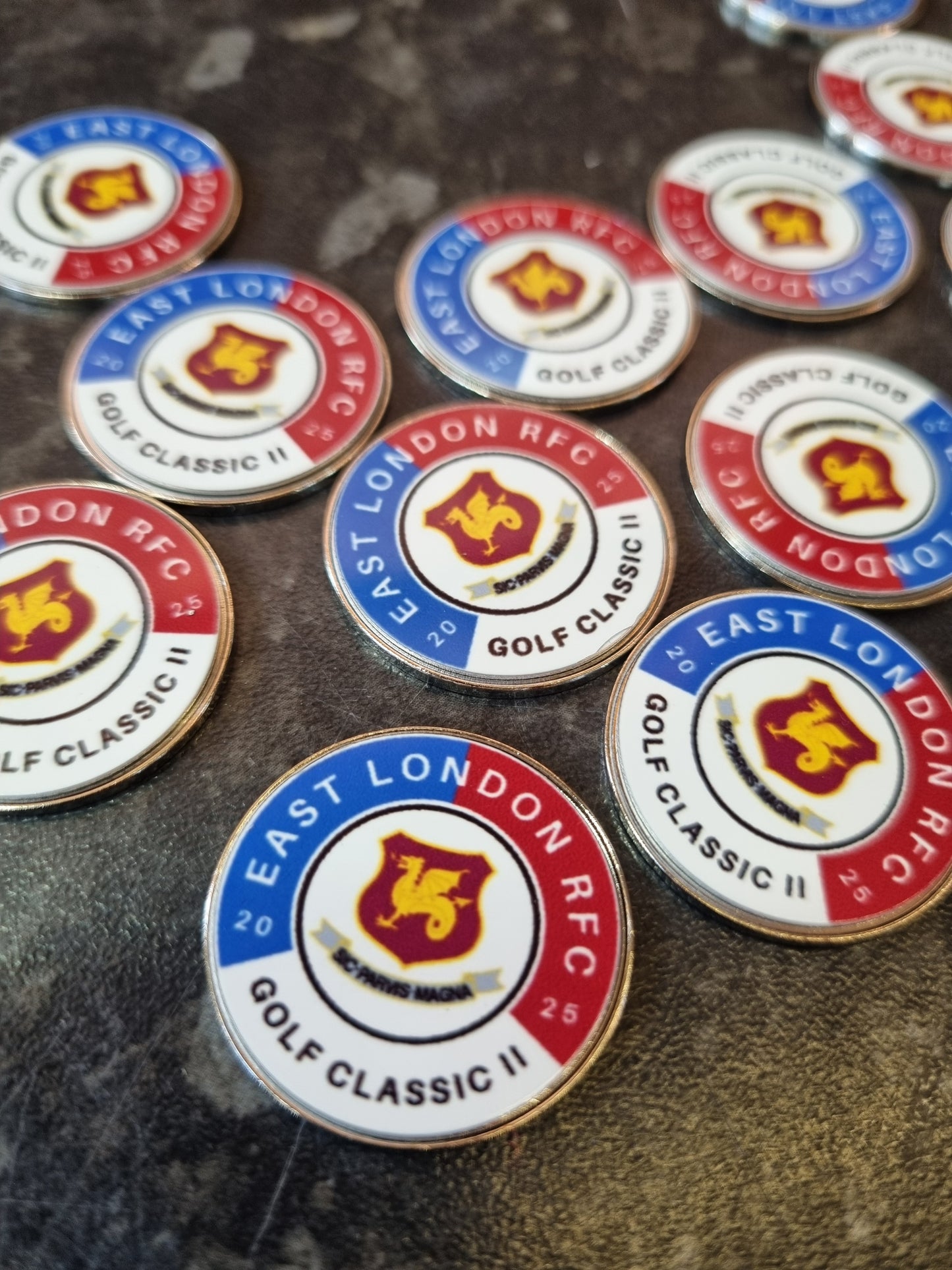 Custom Personalised Metal Golf Ball Coin Marker - just add your business logo