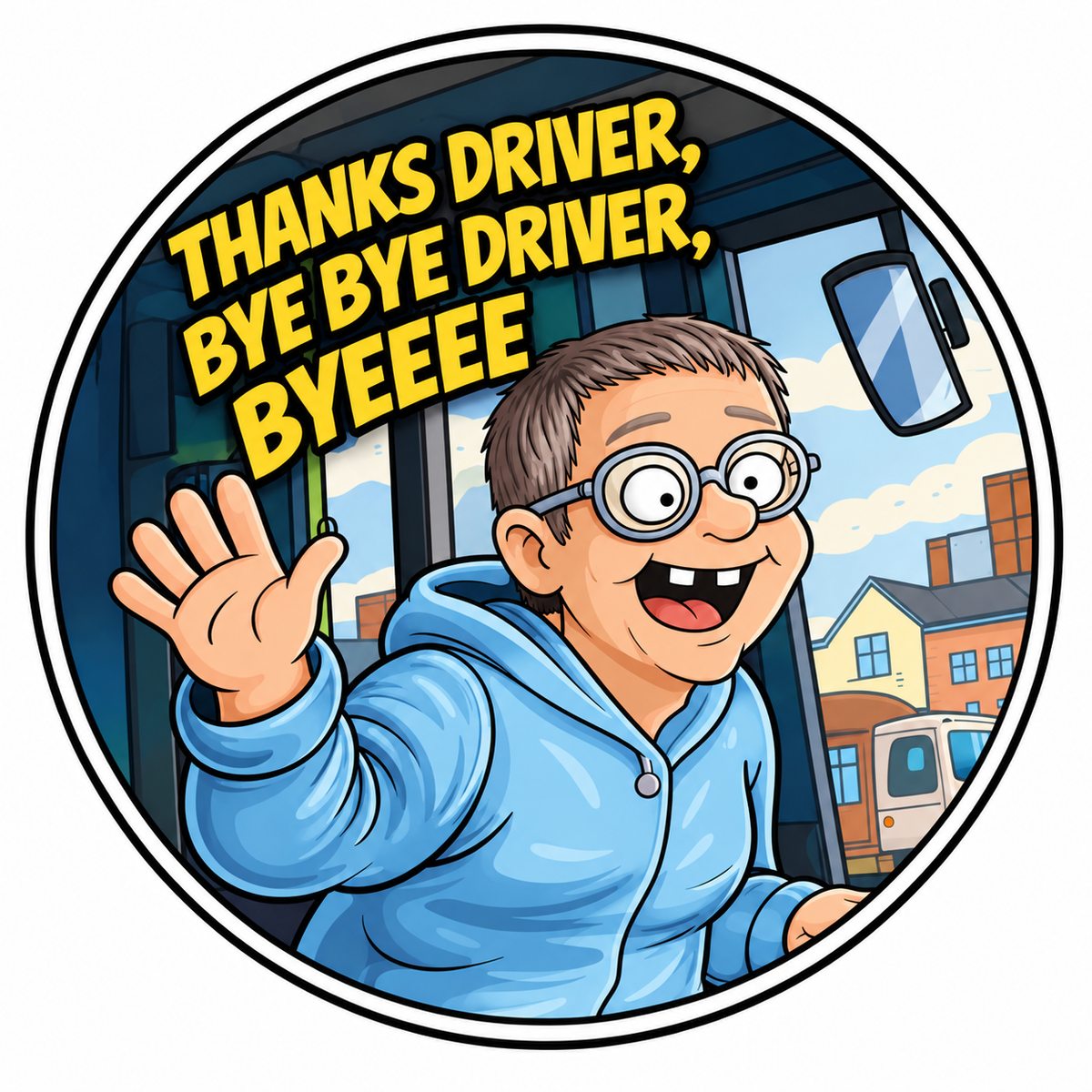 Deluxe Metal Novelty Golf Ball Marker Hat Clip 'Thanks Driver Bye Bye Driver' Fun Meme Gift