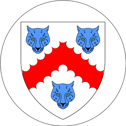 coat arms logo badge for golf ball marker coin