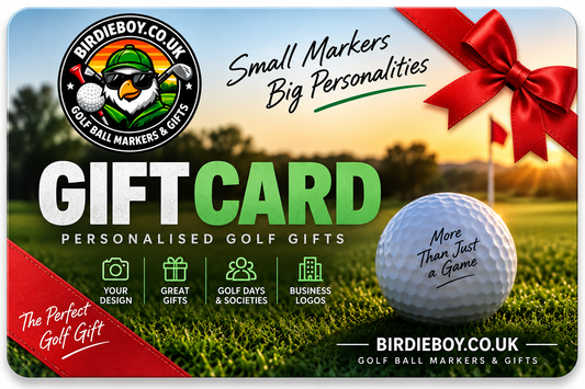 BirdieBoy Golf Gift Card – Personalised Golf Gifts for Men | Golf Birthday & Christmas Gift