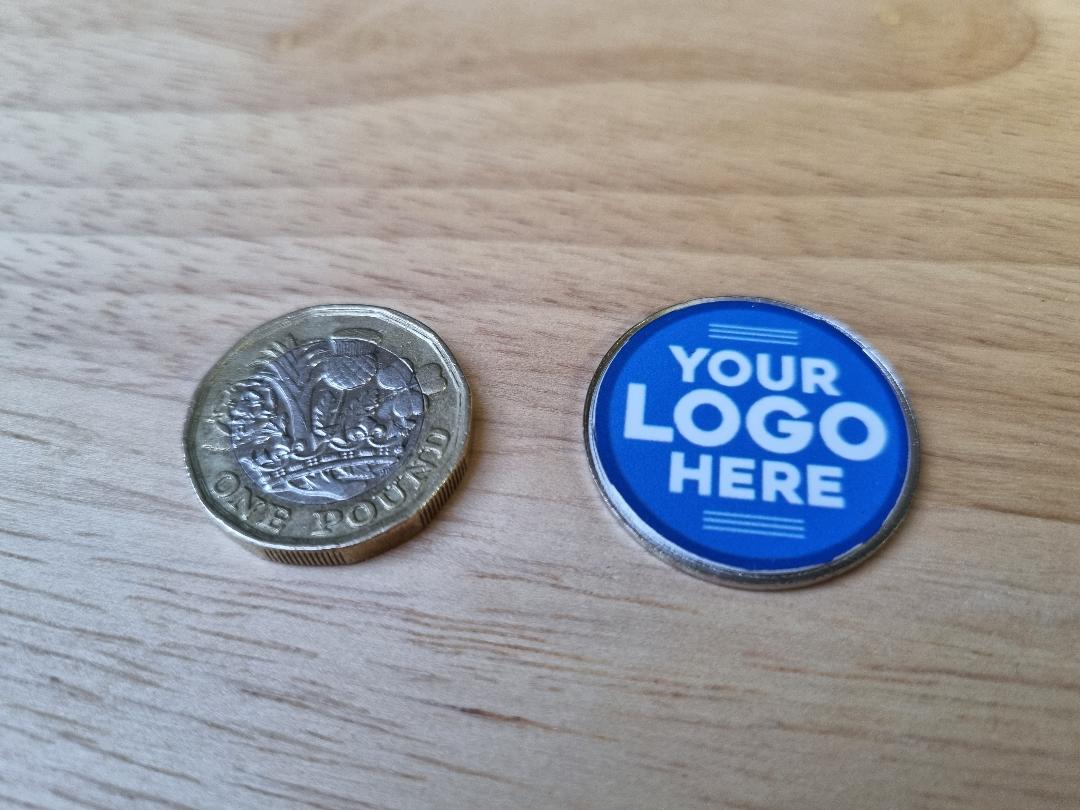 Custom Business Promo Logo Personalised Metal Golf Ball Marker - just add your design!