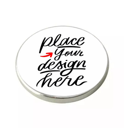 Custom Personalised Metal Golf Ball Marker - just add your design!