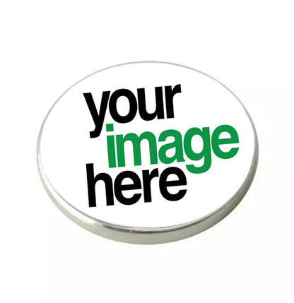 Custom Business Promo Logo Personalised Metal Golf Ball Marker - just add your design!