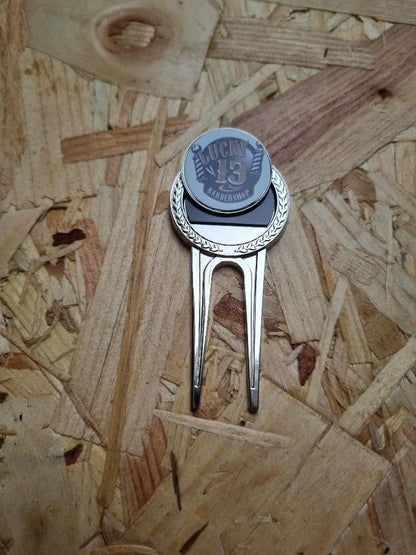Pitch Repair Tool With Magnetic Custom Insert Golf Ball Marker