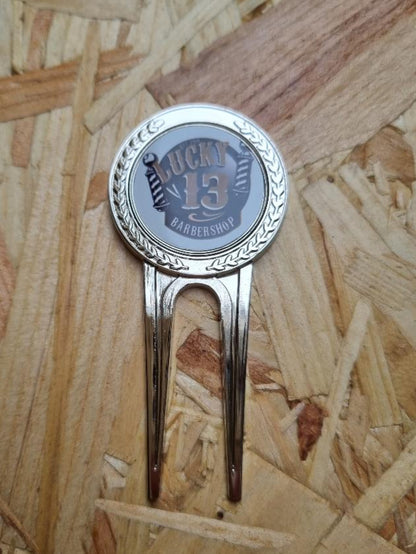 Pitch Repair Tool With Magnetic Personalised Insert Golf Ball Coin Marker