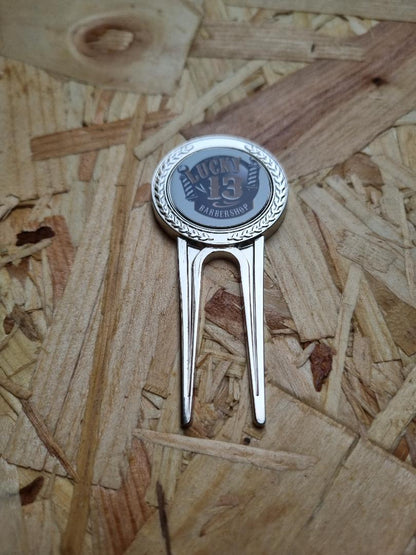 Pitch Repair Tool With Magnetic Custom Insert Golf Ball Marker